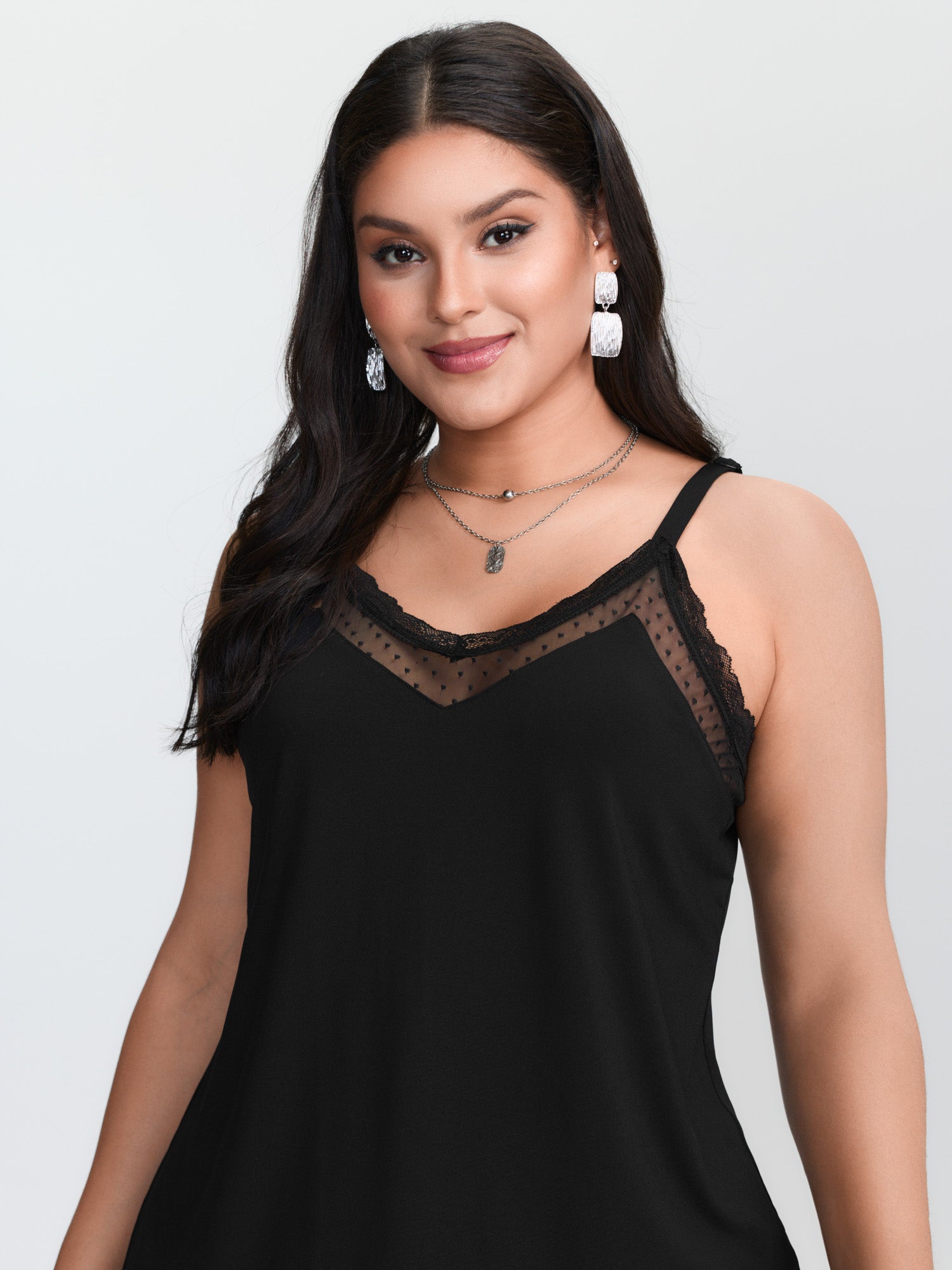 Черный вязаный топ-камисоль бо – обзор и цена Cami Top Lace